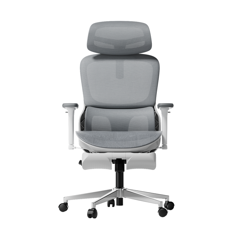 P2 Pro Ergonomic Office Chair with Footrest-Gray~0-1