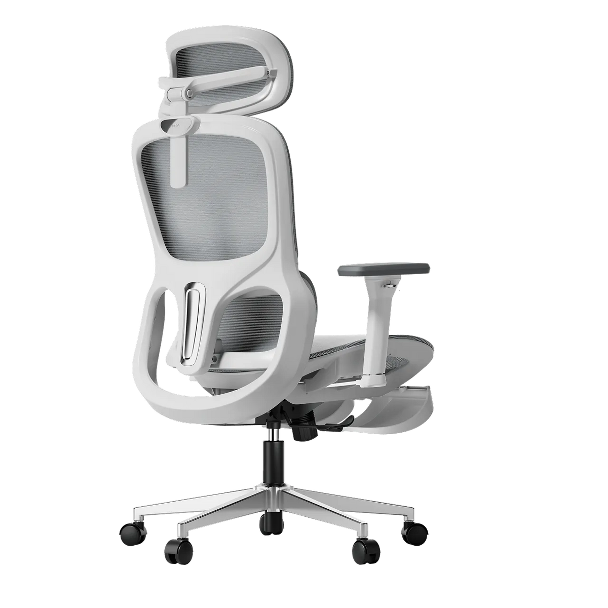 P2 Pro Ergonomic Office Chair with Footrest mesh back-Gray~0-1