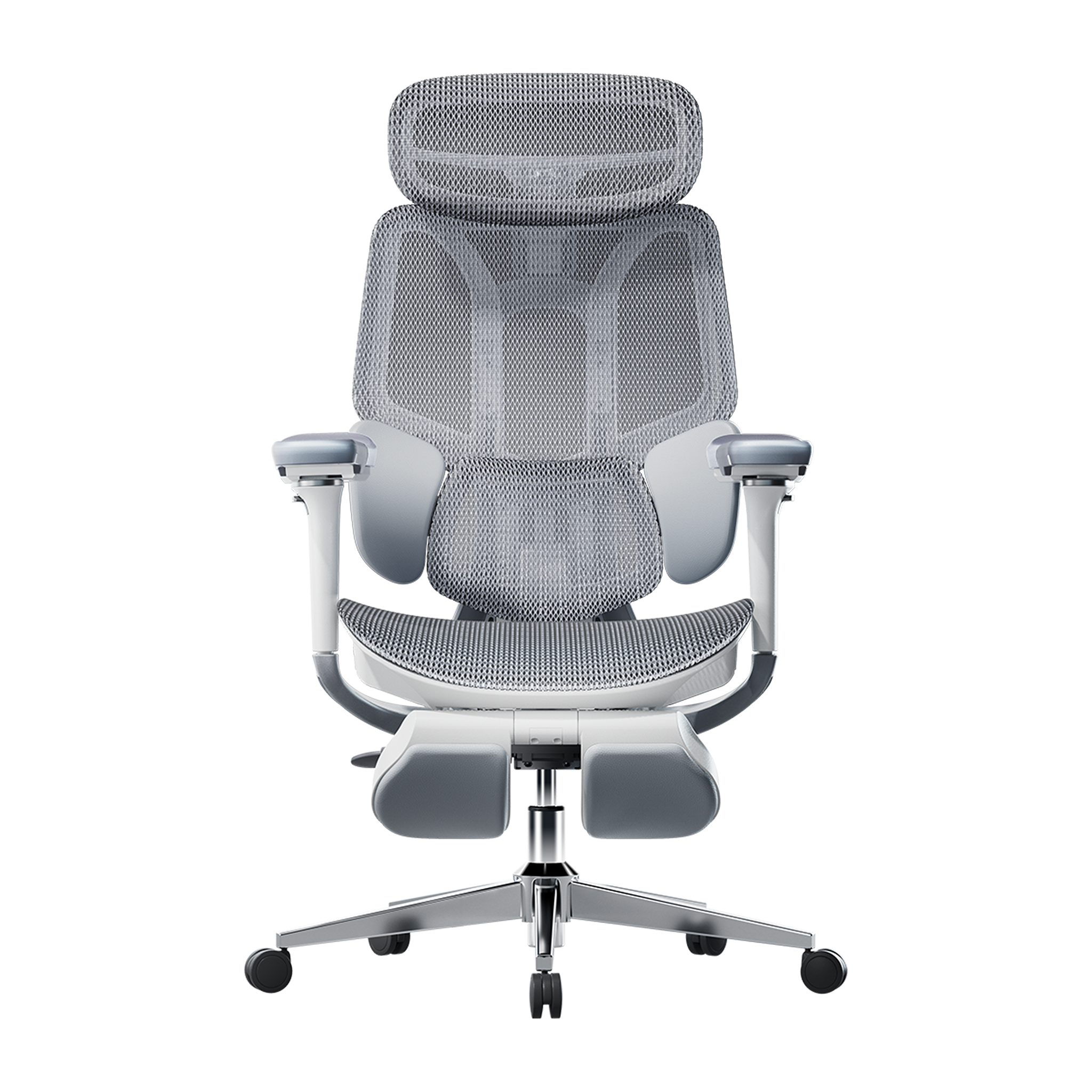 HBADA E3 Pro Ergonomic Office Chair with footrest-gray