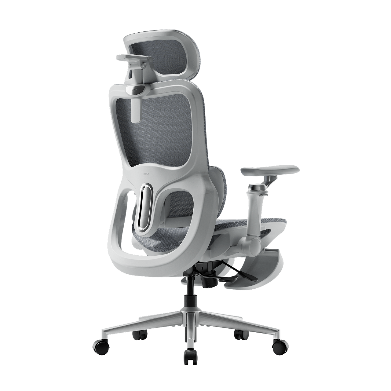 hbada P2 Ultra Ergonomic office chair with footrest-Gray~0-2