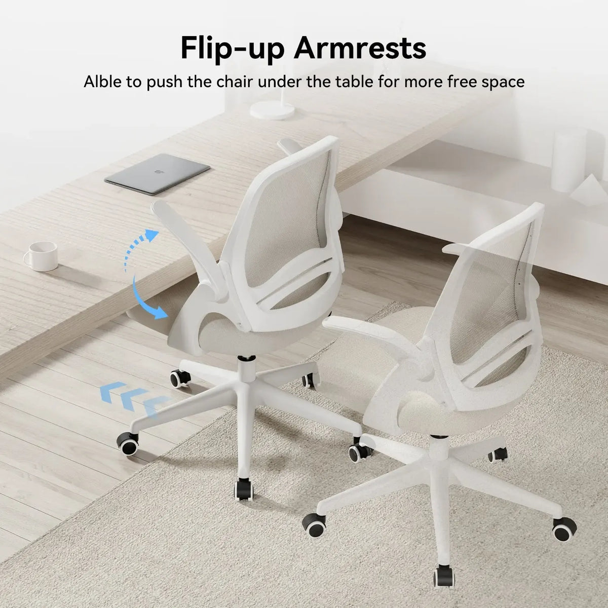HBADA Penguin-inspired Office Chair -J1 gray armrests~2