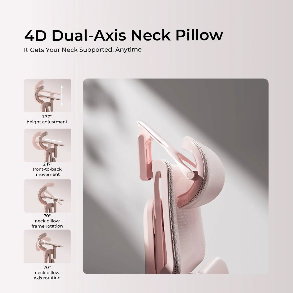 4d dual axis neck pillow