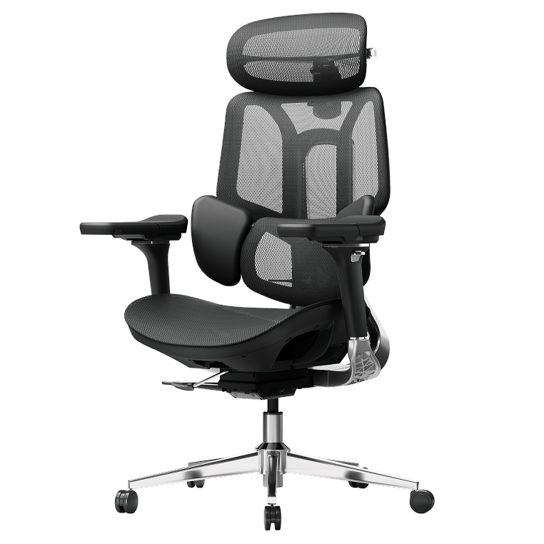HBADA E3 Pro Ergonomic Chair without Footrest-black