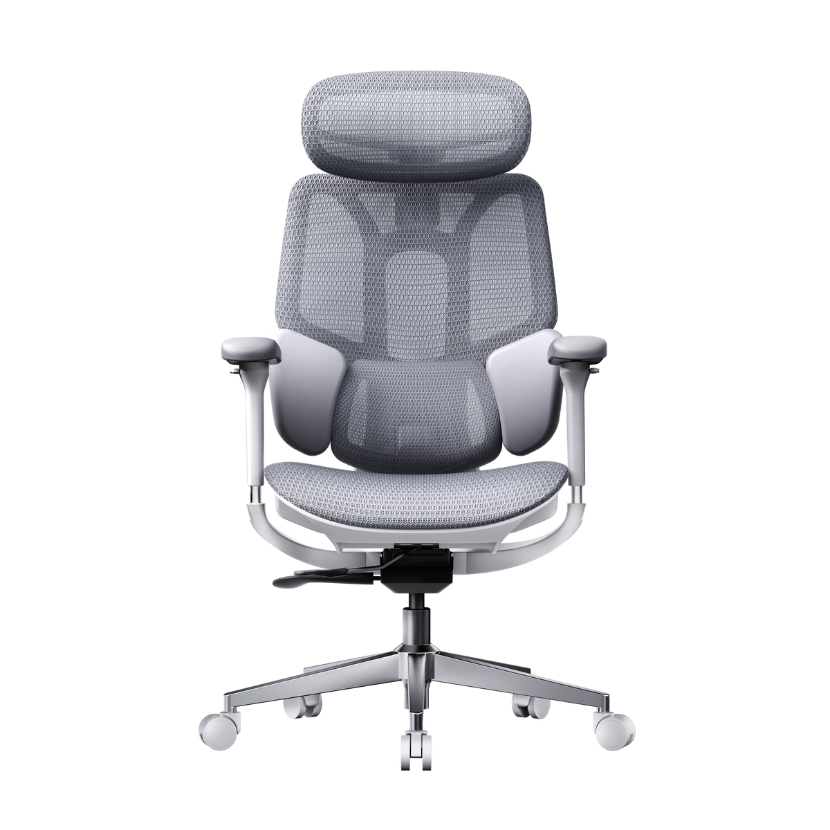 HBADA E3 Air Ergonomic Office Chair without footrest gray front~0-0