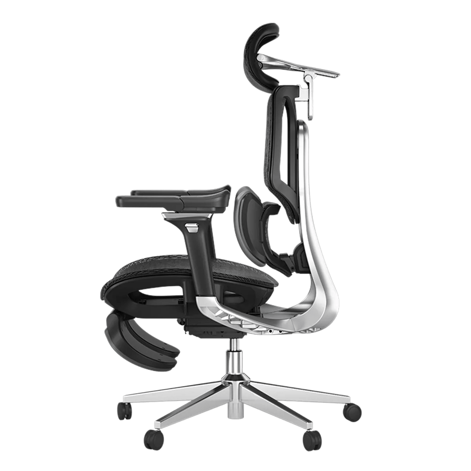 HBADA E3 Pro office Chair with Footrest-black