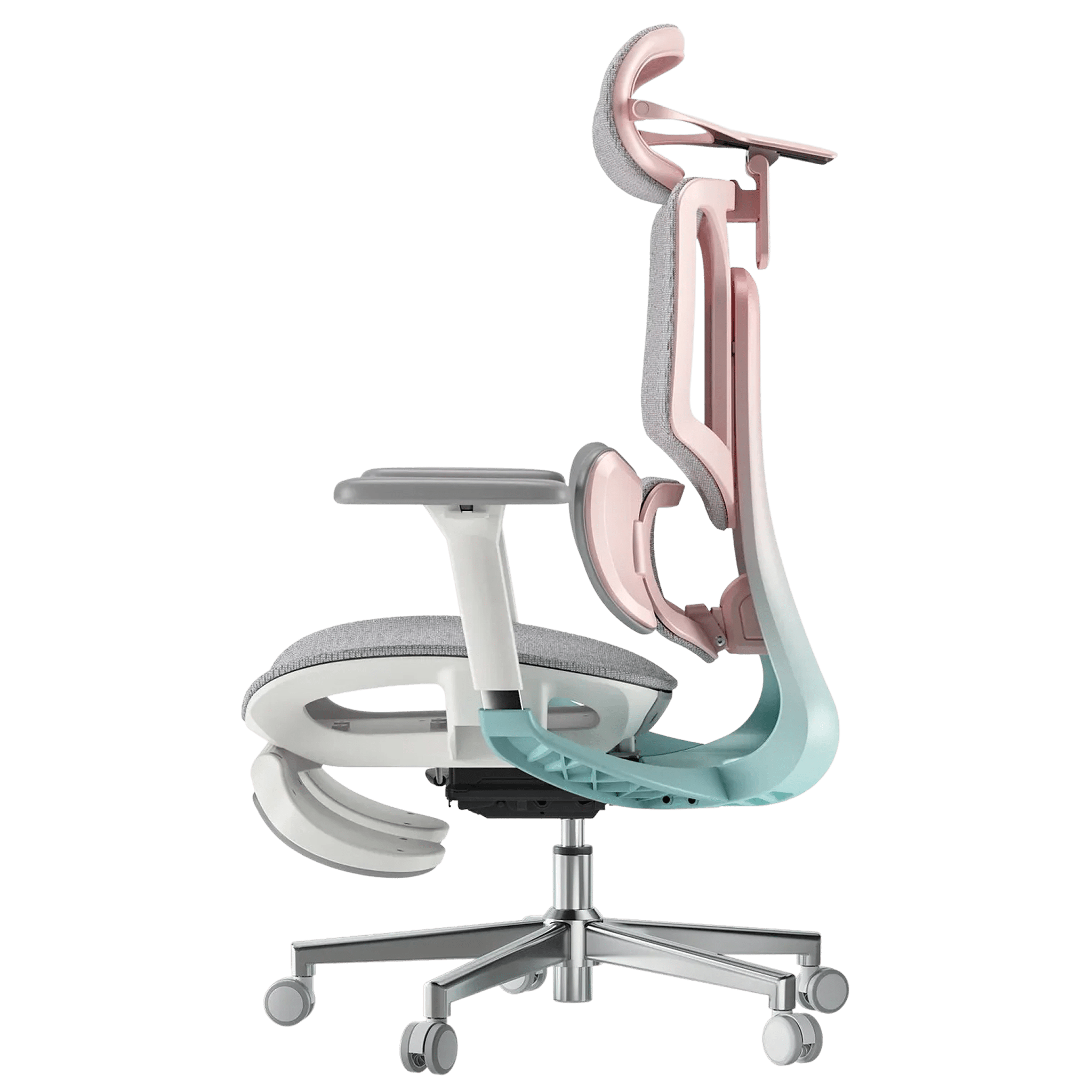 HBADA E3 Pro office Chair with Footrest-pink
