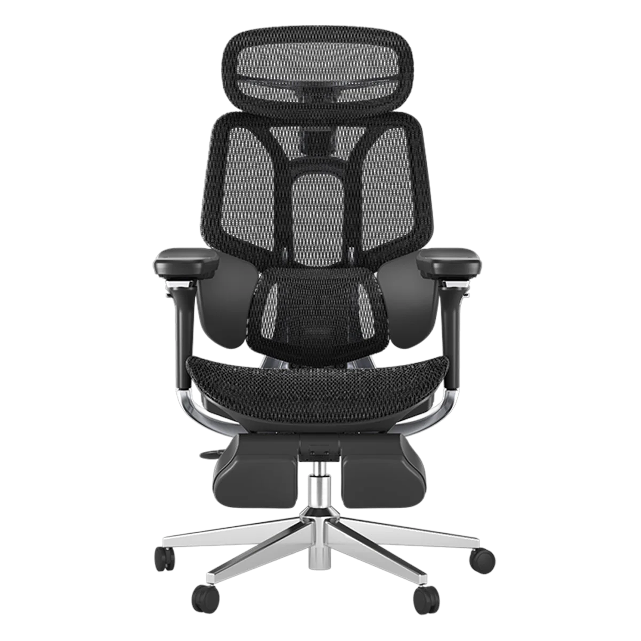 HBADA E3 Pro Ergonomic Office Chair with footrest-black