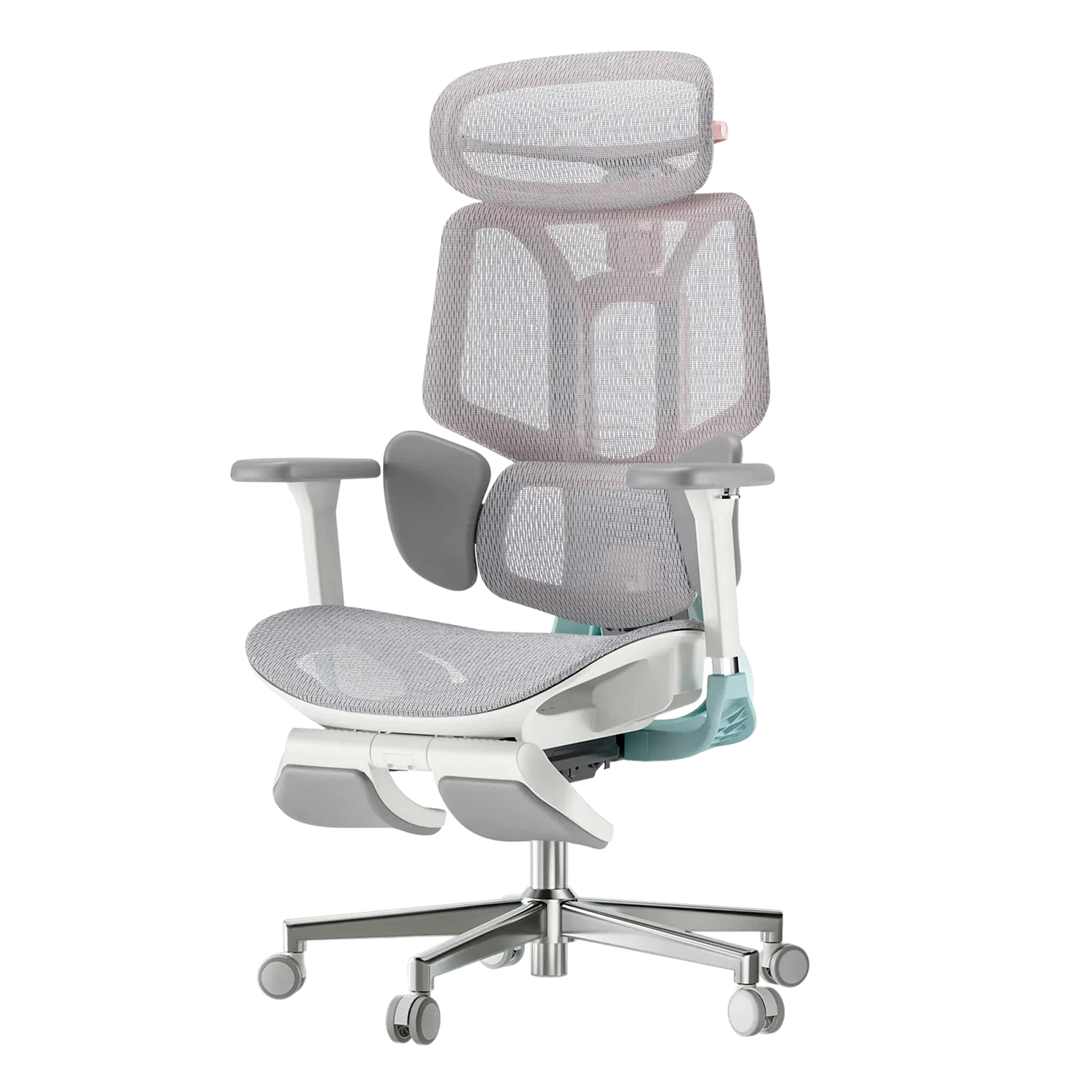 HBADA E3 Pro Ergonomic Office Chair with footrest-pink