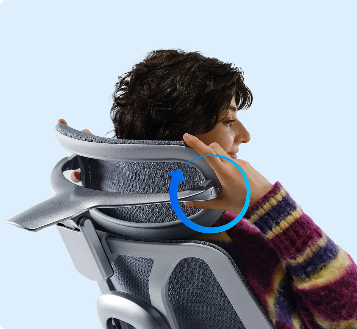 Breathable ergonomic office chair with adjustable support