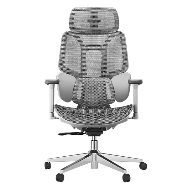 HBADA E3 Air Ergonomic Office Chair without footrest gray front~0-0