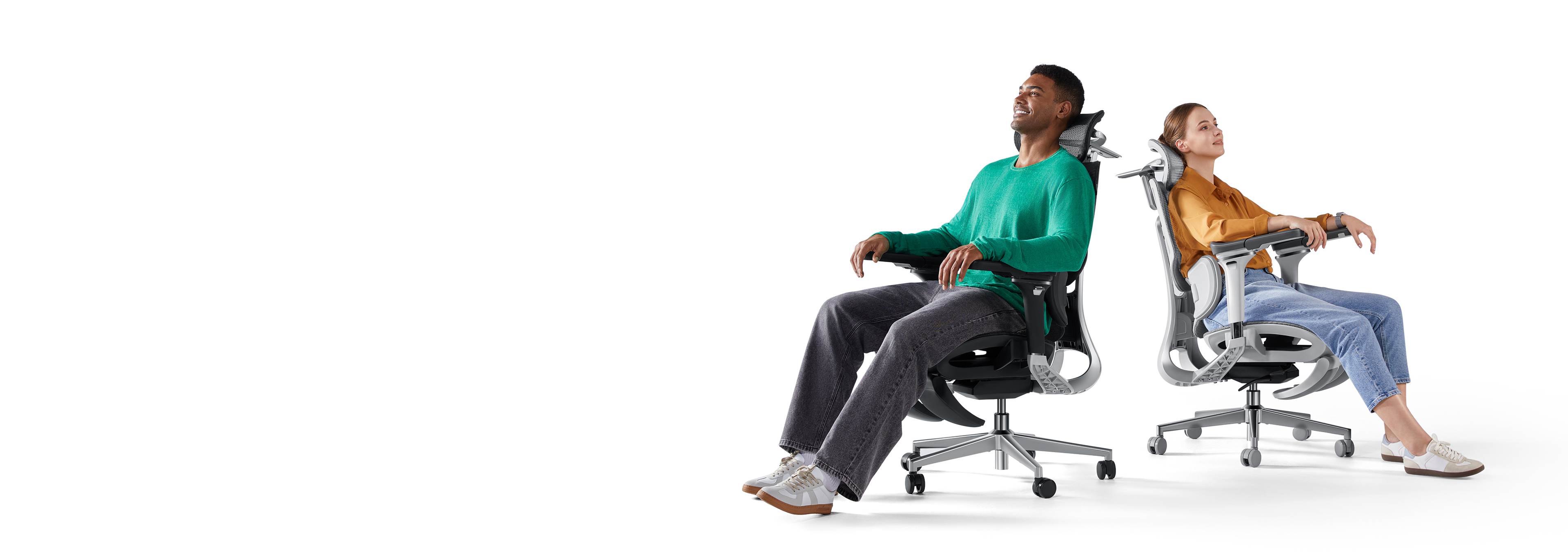 High-quality showcase of the Hbada ergonomic desk chair in a modern, productive workspace setup banner.