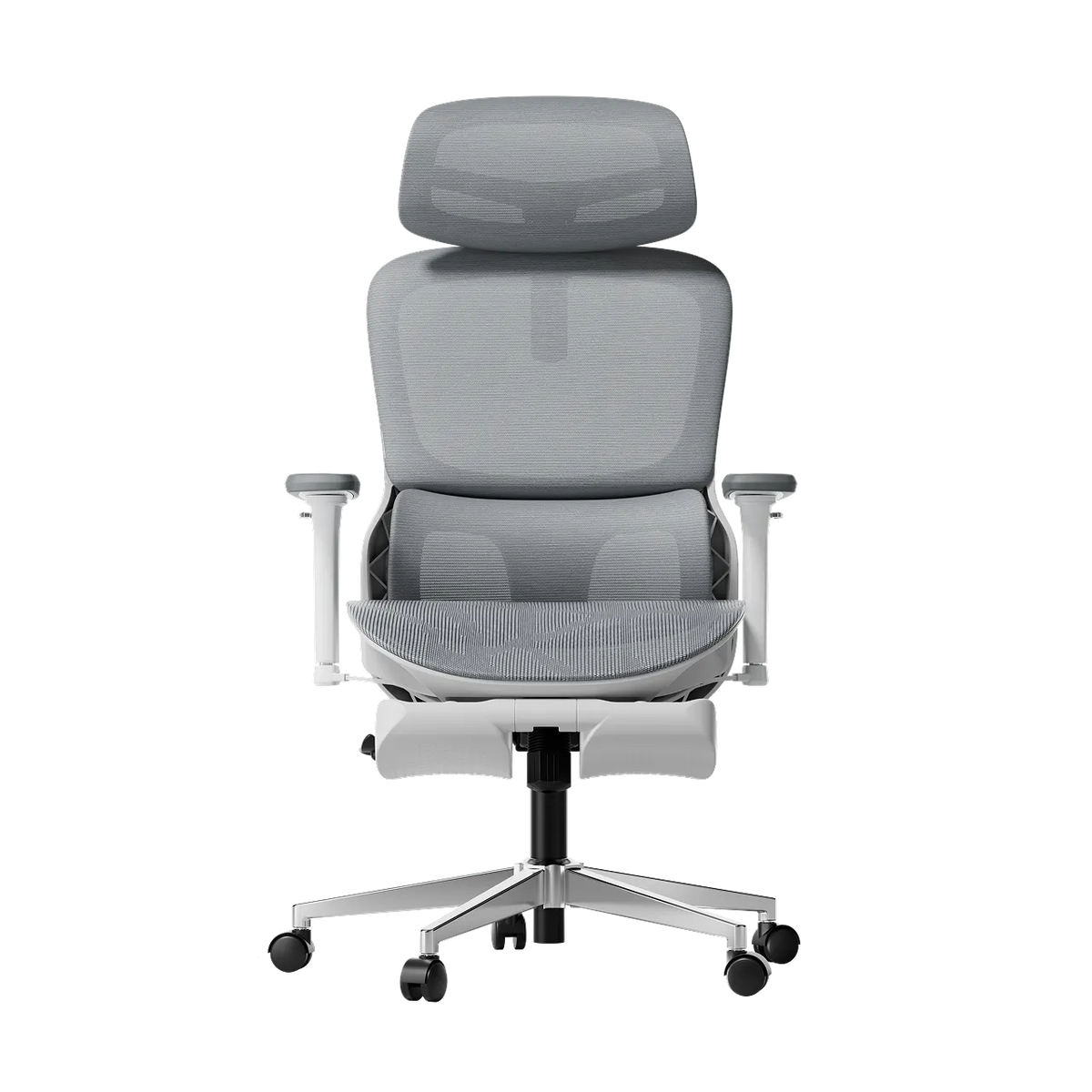 P2 Pro Ergonomic Office Chair with Footrest-Gray~0-1