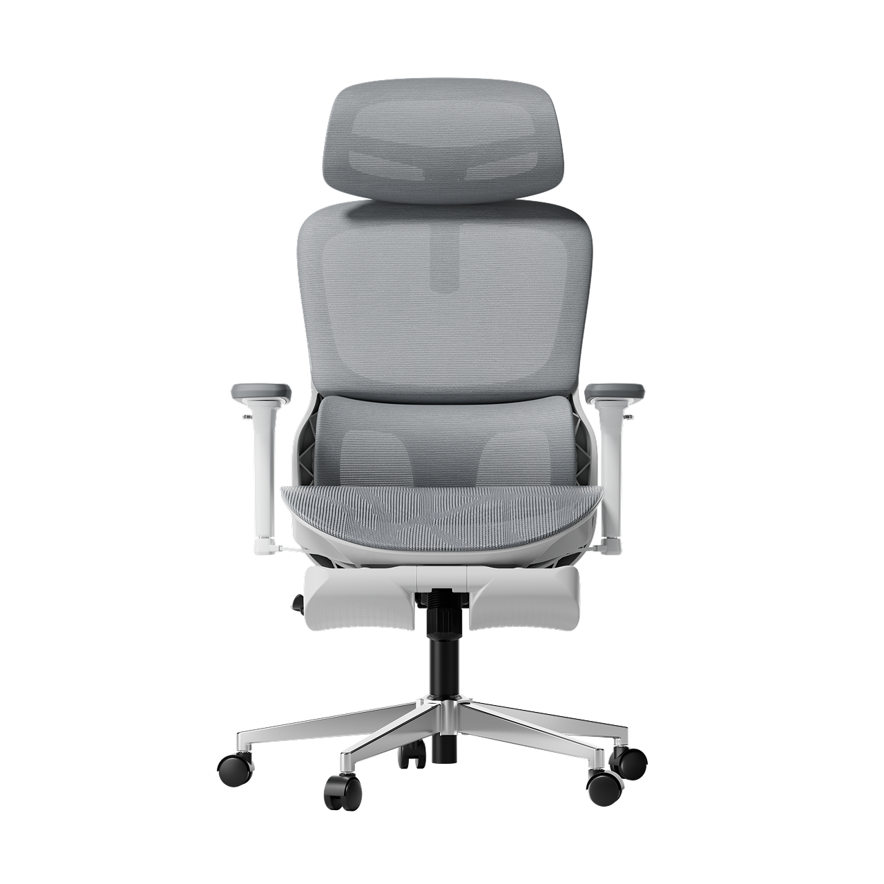 P2 Pro Ergonomic Office Chair with Footrest-Gray