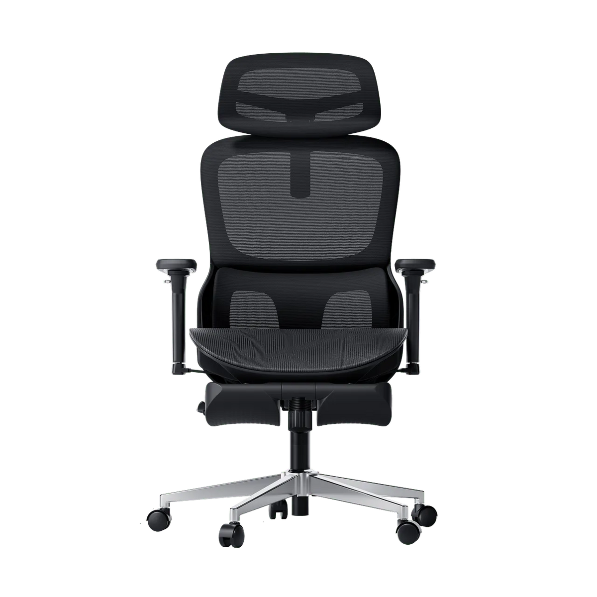 P2 Pro Ergonomic Office Chair with Footrest-Black~1-1
