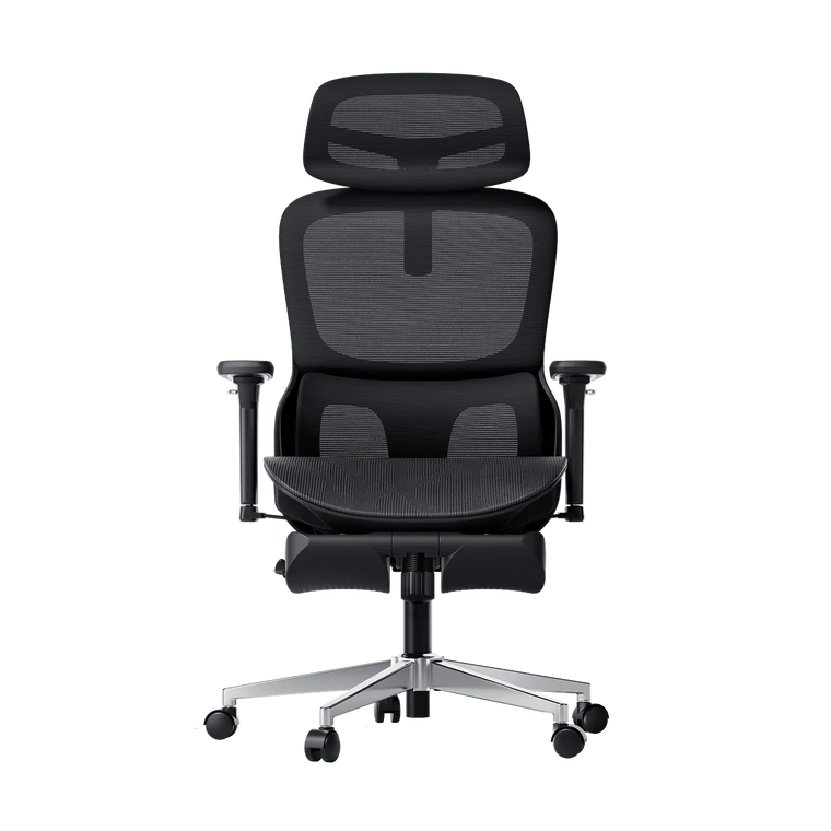 P2 Pro Ergonomic Office Chair with Footrest-Black~1-1