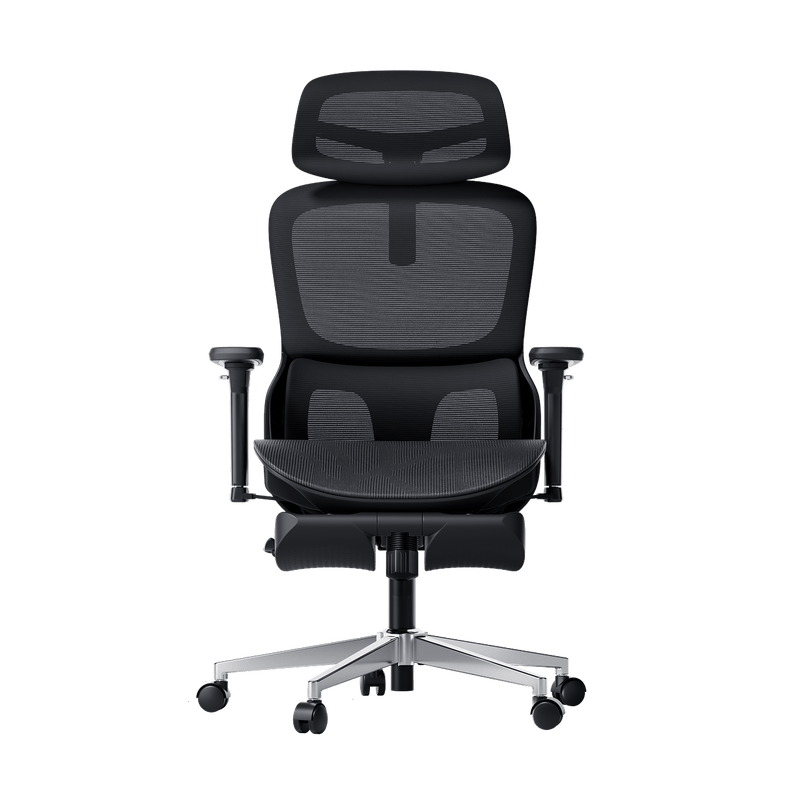 P2 Pro Ergonomic Office Chair with Footrest-Black~1-1