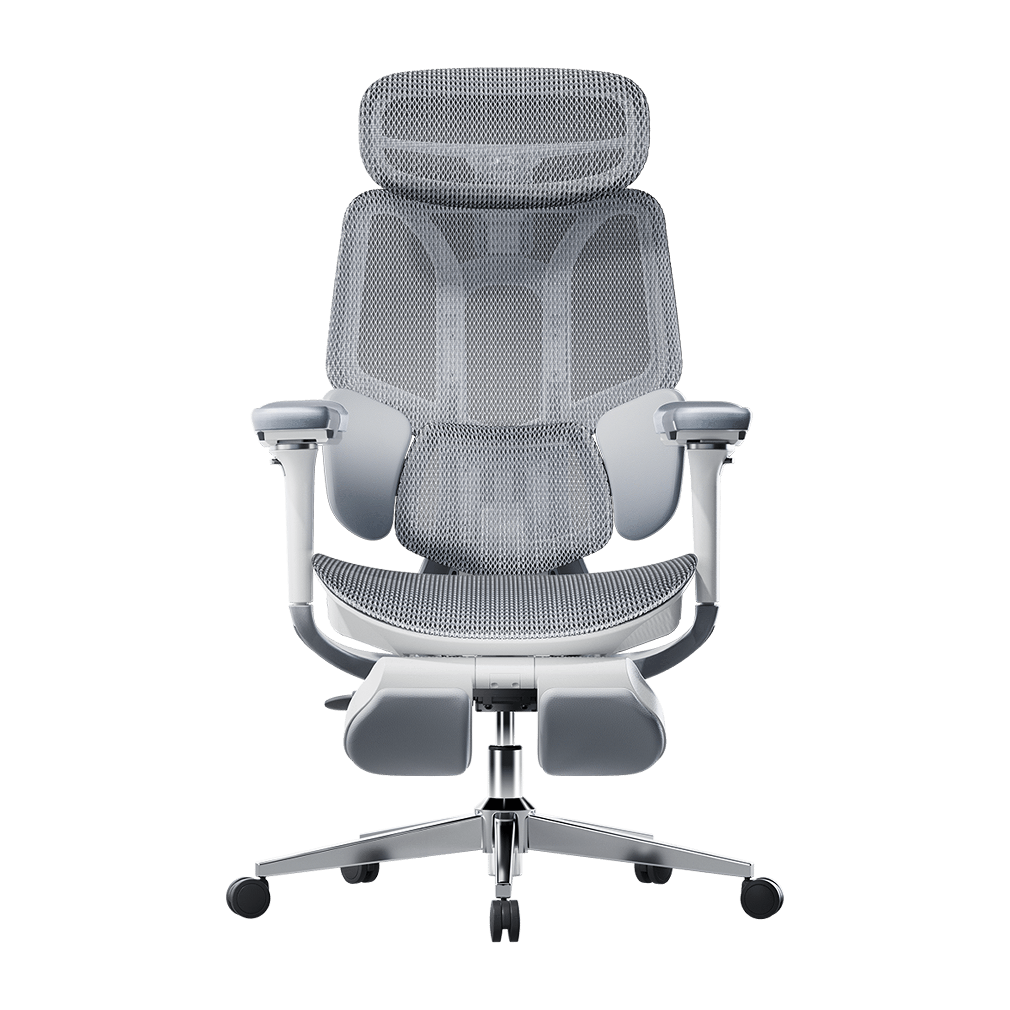 HBADA E3 Pro Ergonomic Office Chair with footrest-gray