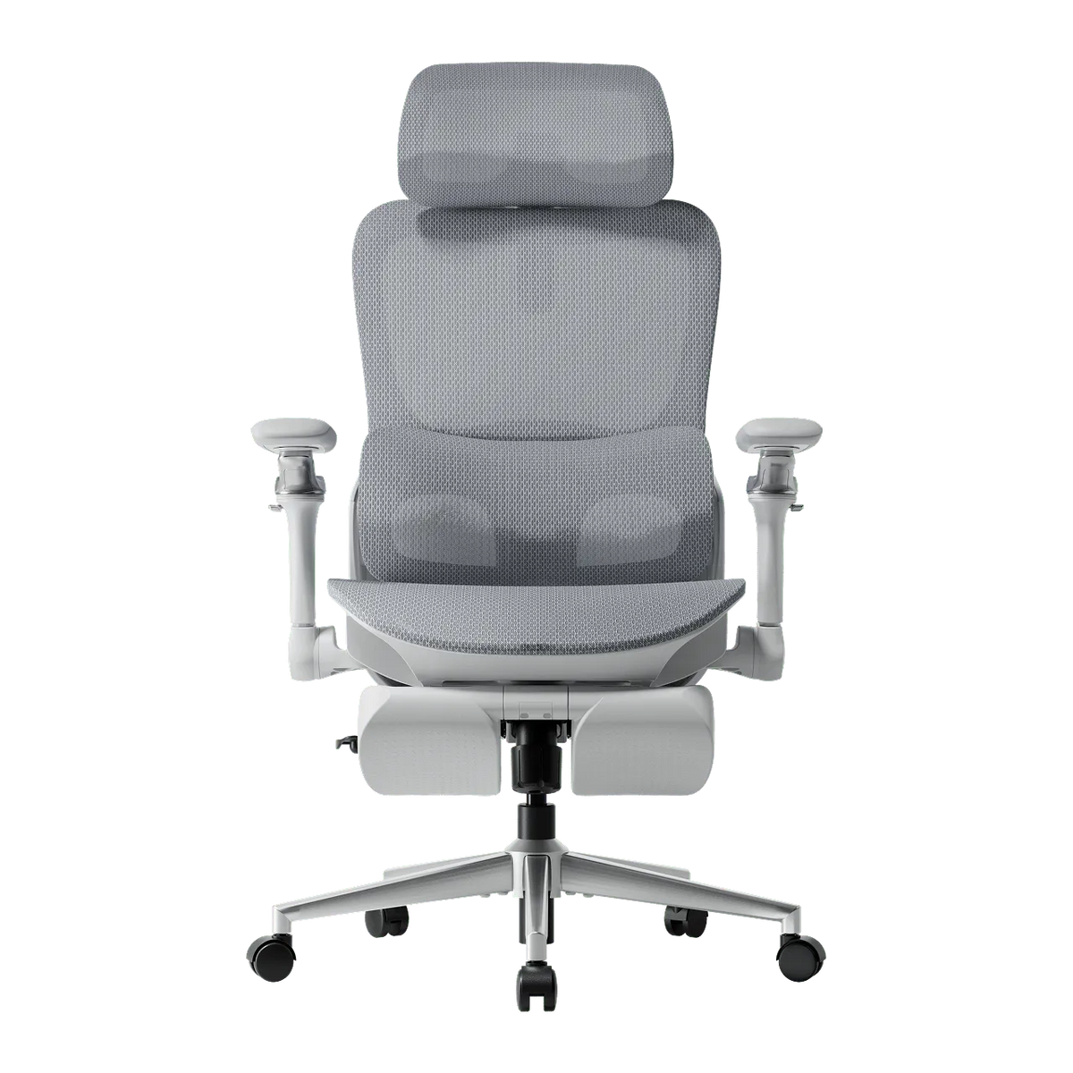 hbada P2 Ultra Gray office chair with footrest-Gray~0-2