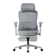 hbada P2 Ultra Gray office chair with footrest-Gray~0-2
