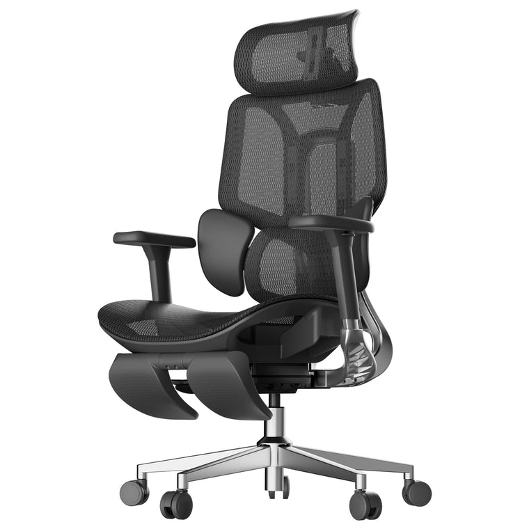 HBADA E3 Air Ergonomic Office Chair with footrest black~1-1