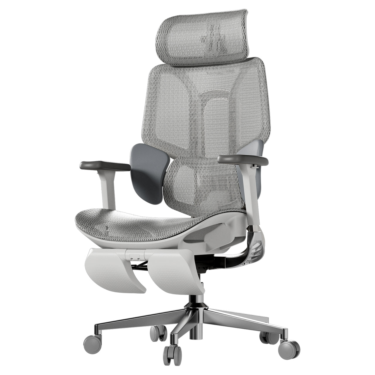 HBADA E3 Air Ergonomic Office Chair with footrest gray~0-1