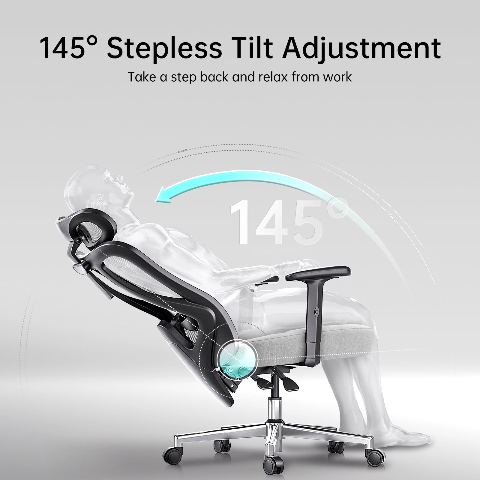 HBADA P3 Ergonomic Chair without Footrest