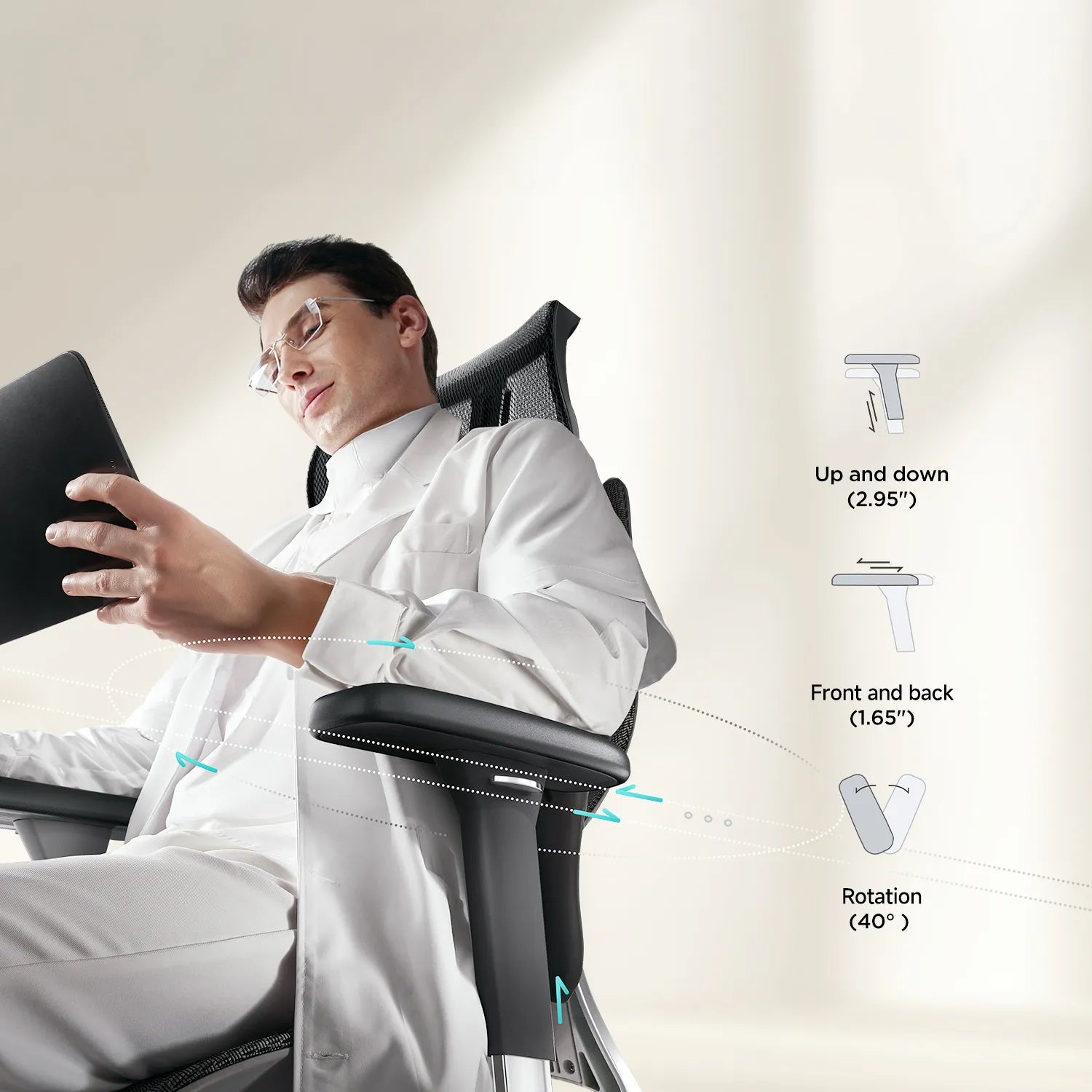 HBADA E3 Air Ergonomic Office Chair (without Footrest)