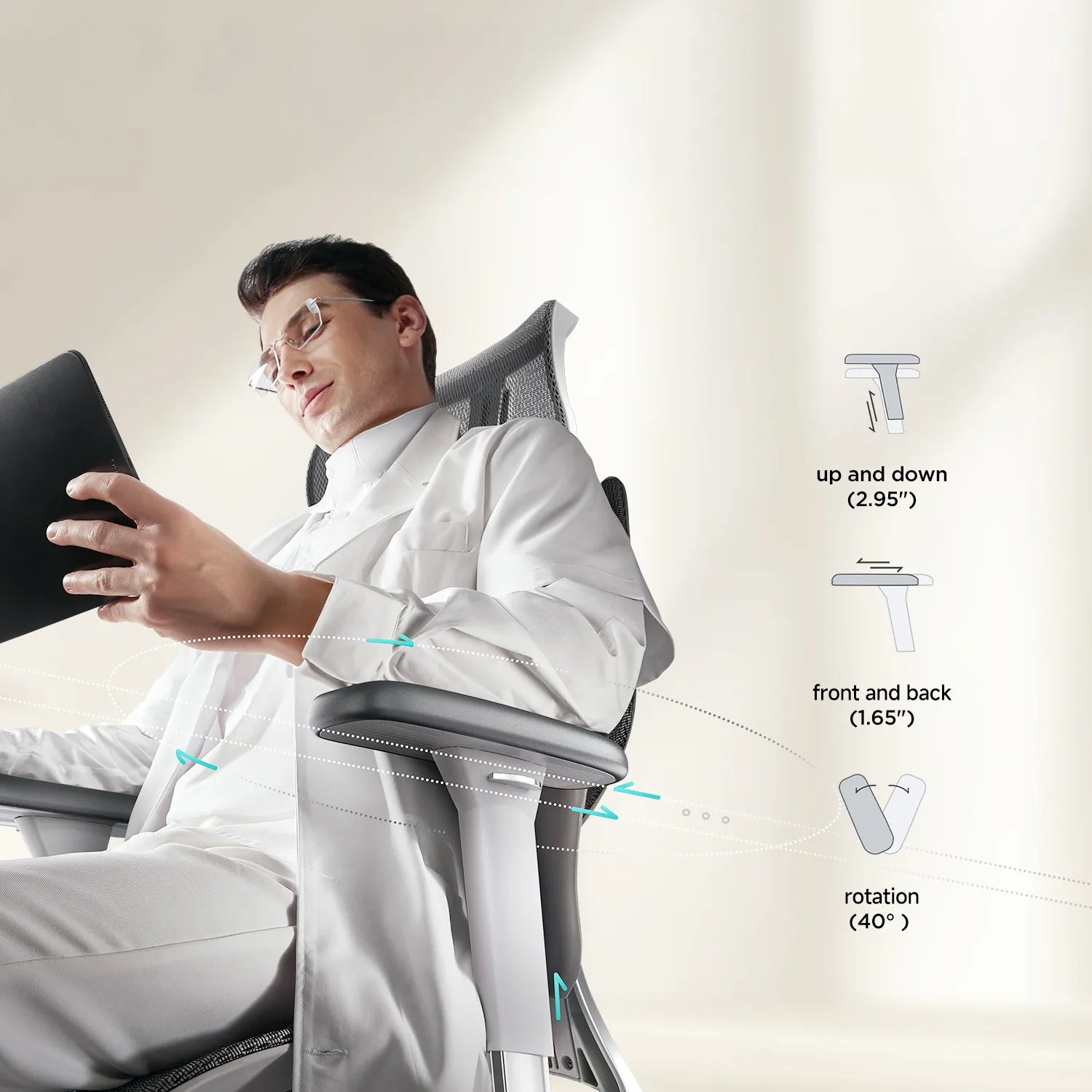 HBADA E3 Air Ergonomic Office Chair (without Footrest)