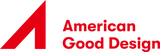 Logo of American Creed Design with a red and white color scheme.