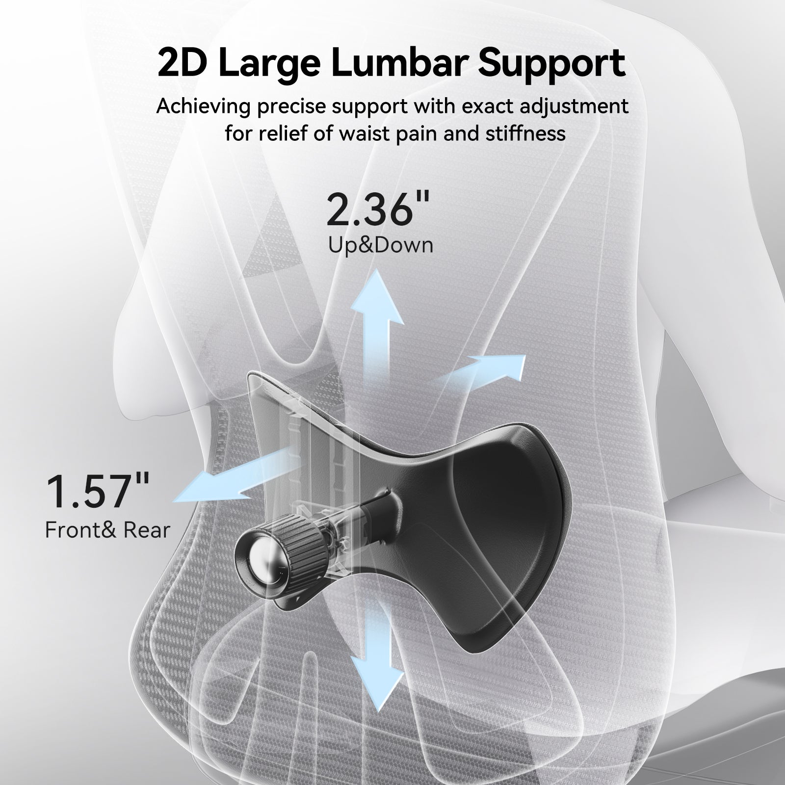 HBADA P5 Ergonomic Office Chair with Footrest