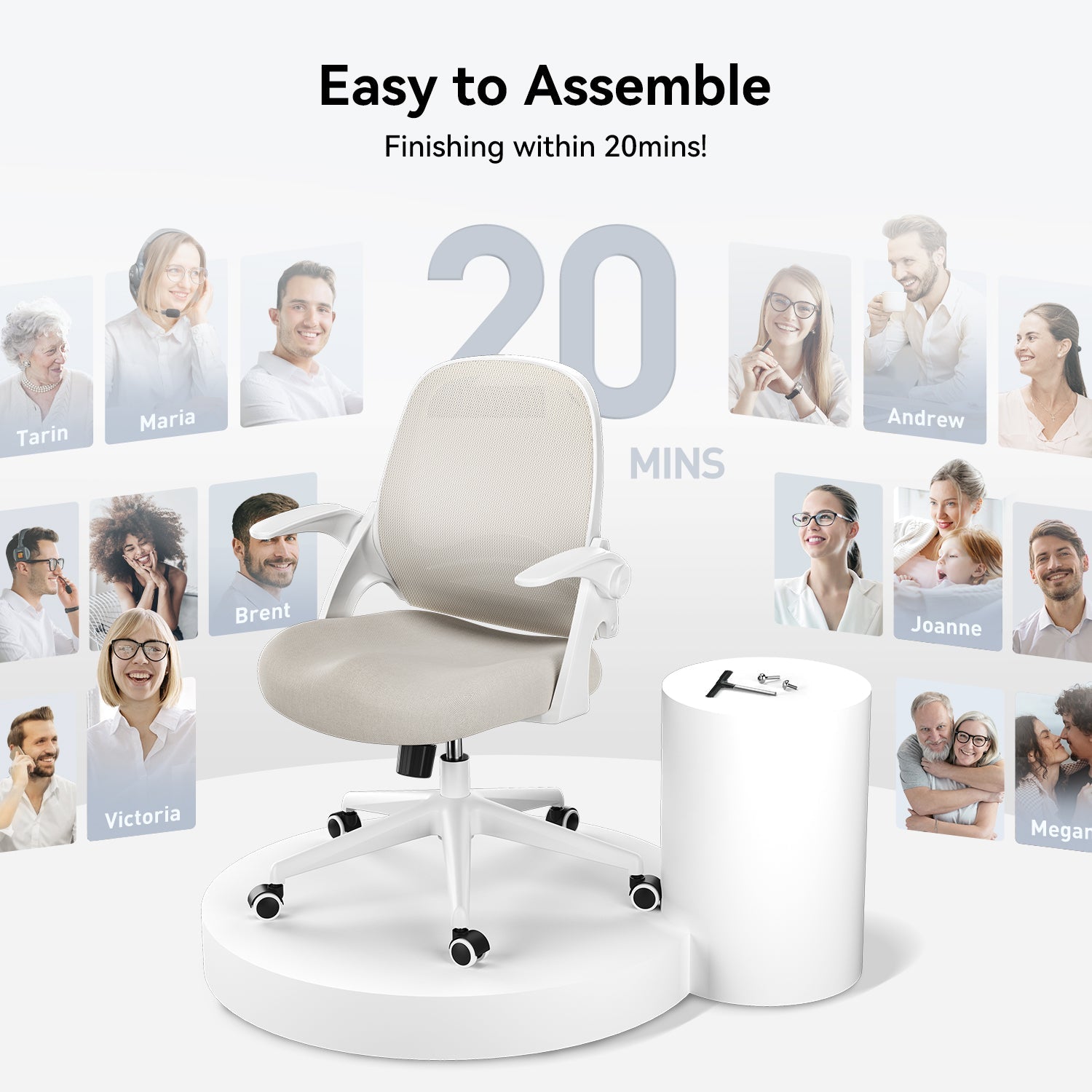 HBADA Penguin-inspired Office Chair -J1