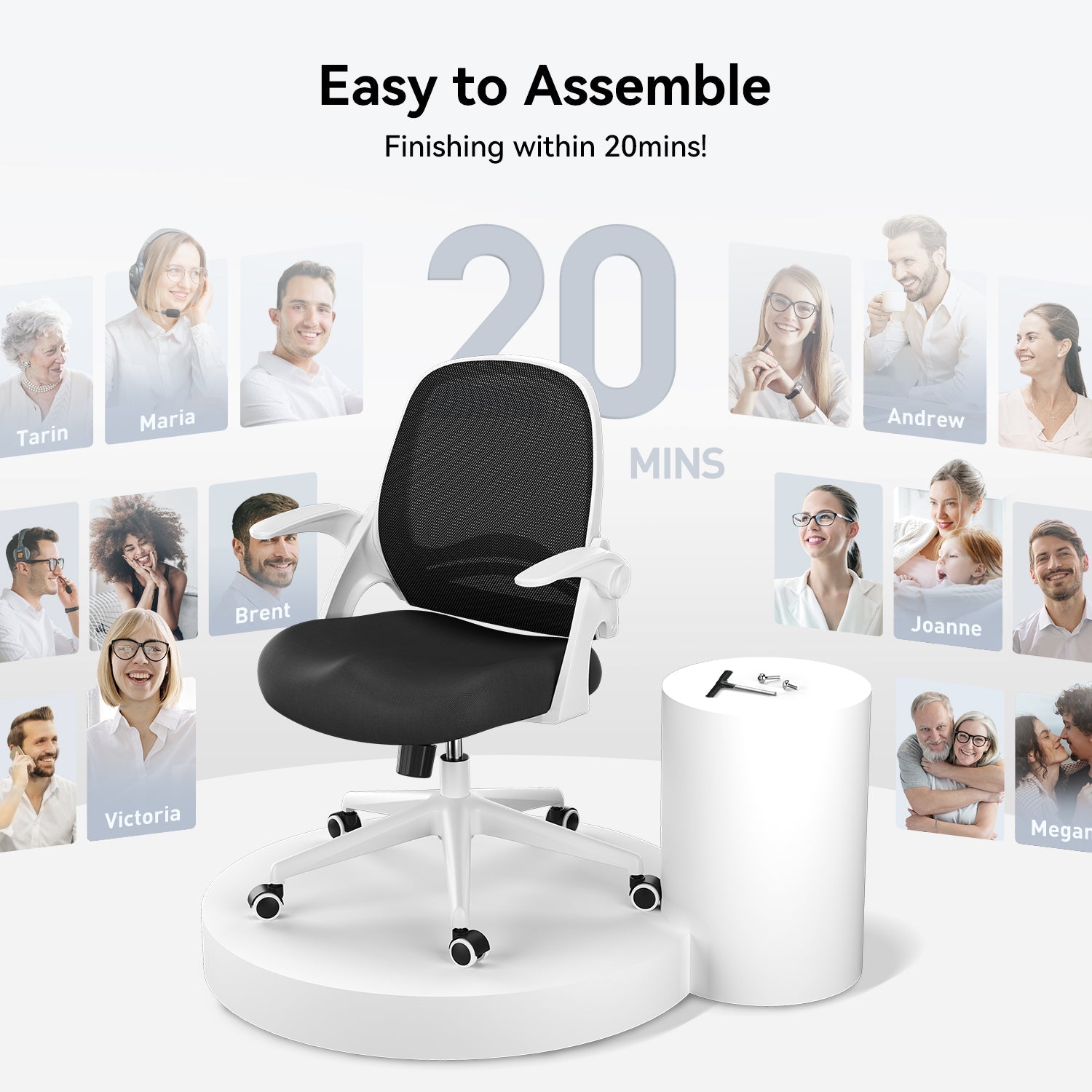 HBADA Penguin-inspired Office Chair -J1