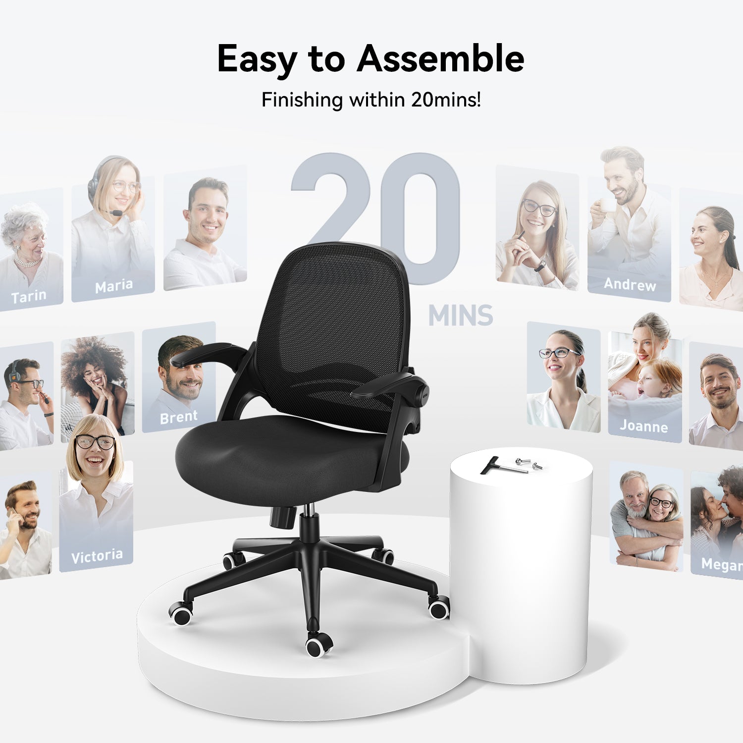 HBADA Penguin-inspired Office Chair -J1