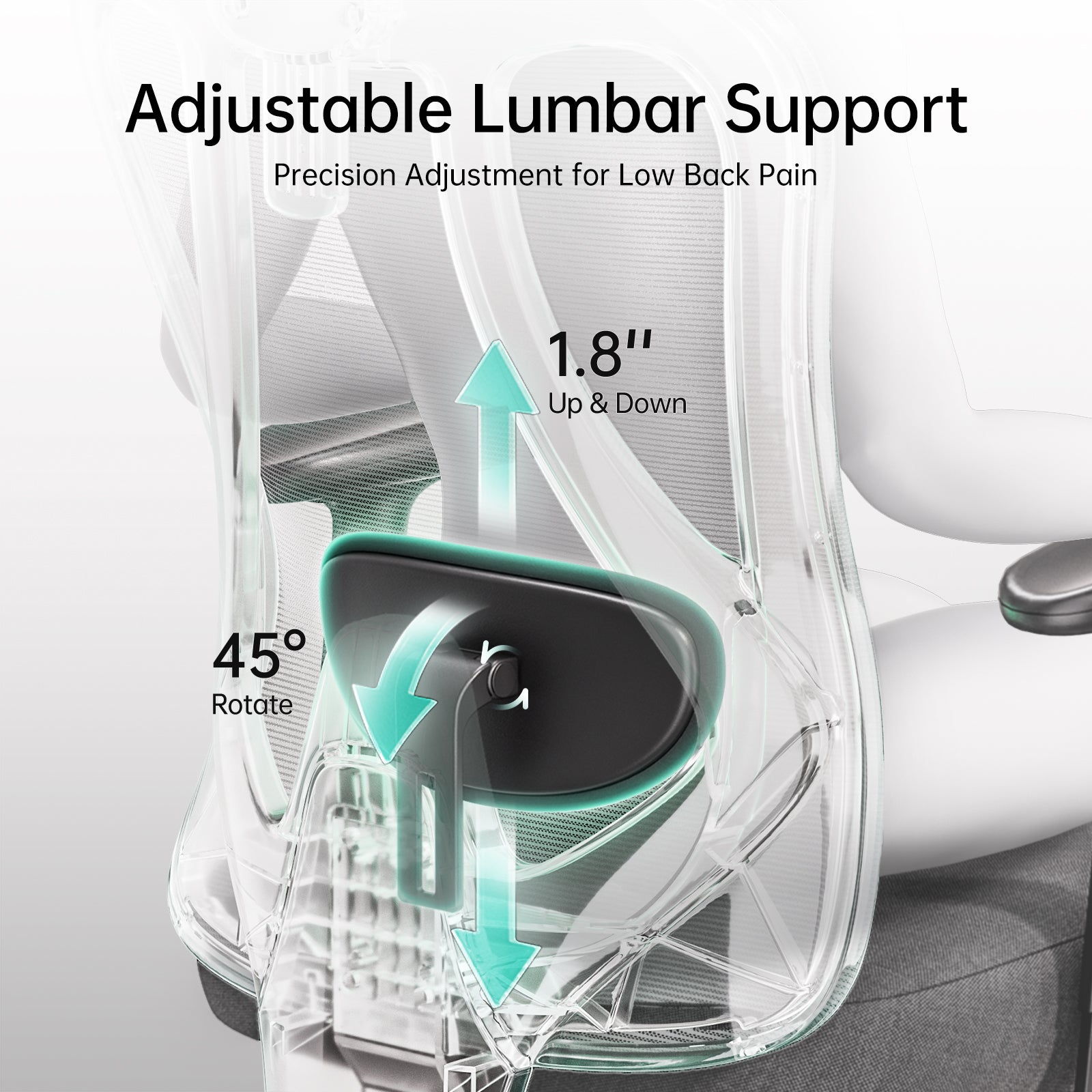 HBADA P3 Ergonomic Chair without Footrest