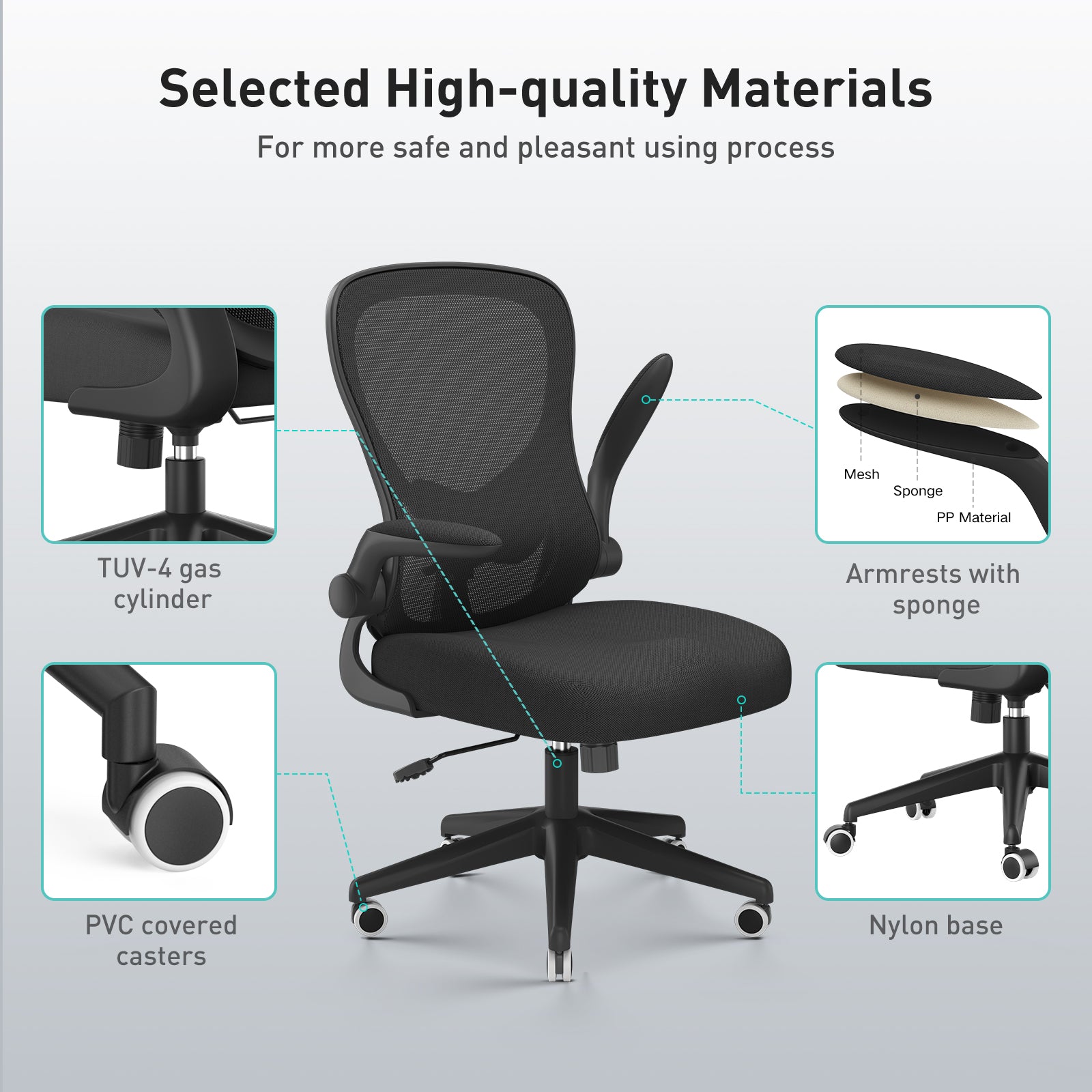 HBADA Butterfly Office Chair Black