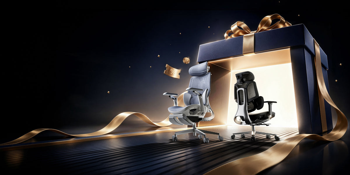 Ergonomic office chair in a modern workspace