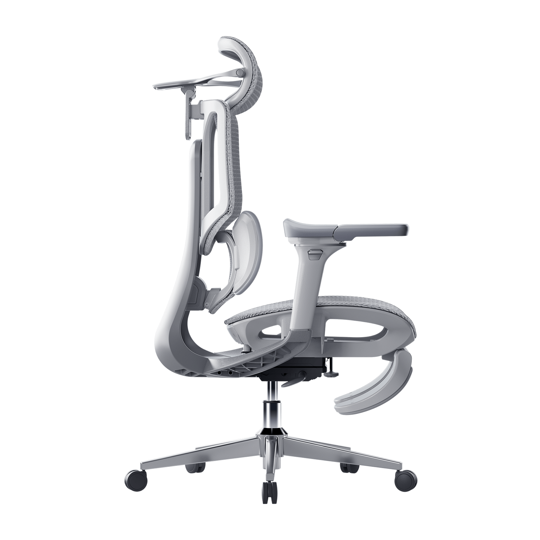 HBADA E3 Pro Ergonomic Office Chair with footrest-gray