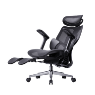 E3 air 2026 edition ergonomic office chairwith footrest recline  black ~0-1