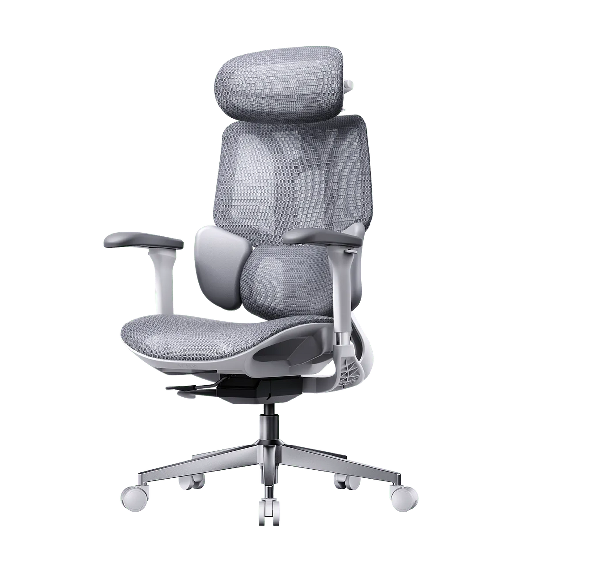 e3 air 2026 edition office ergonomic chair with adaptive lumbar support  gray~1-0