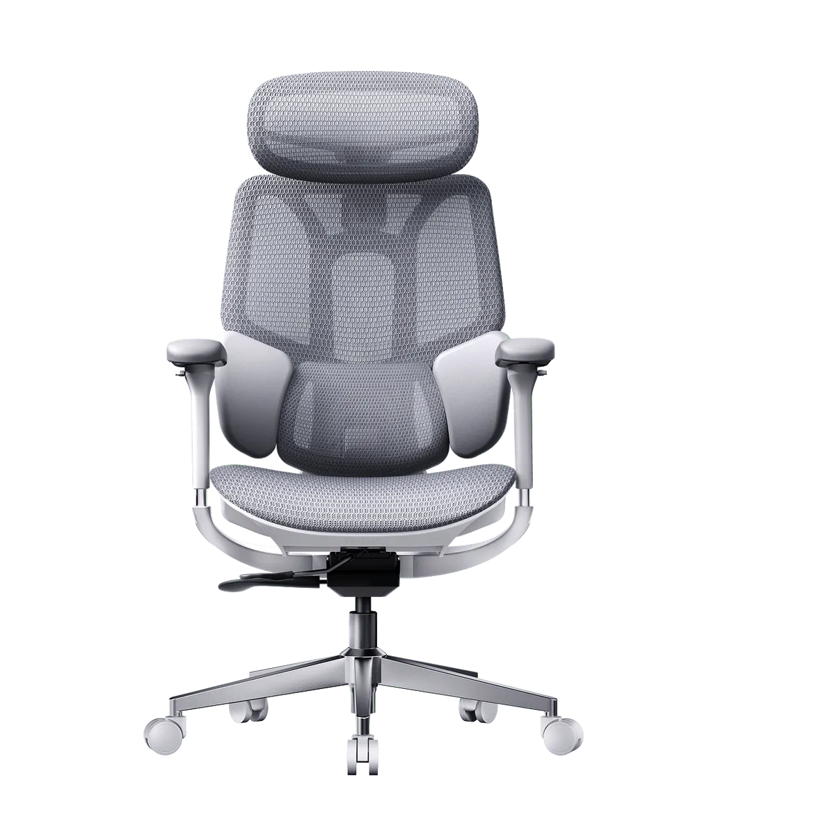 e3 air 2026 edition office ergonomic chair with adjustable lumbar support, headest, armrest, backrest  gray~1-0