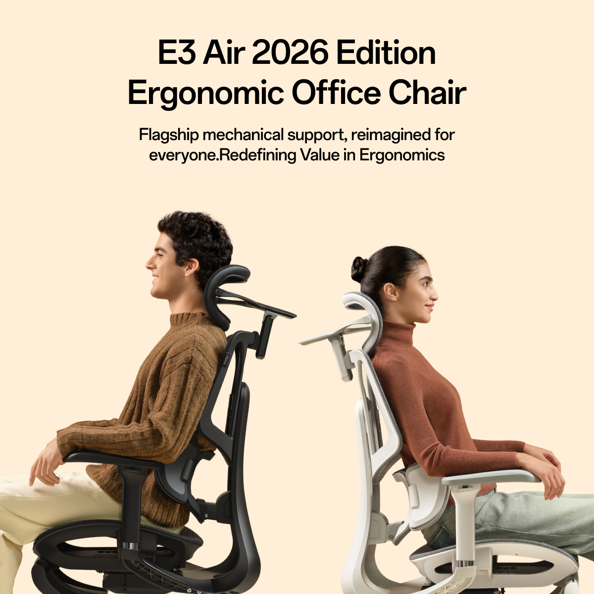 Person lounging in a modern office chair with a computer setup in the background ~scene