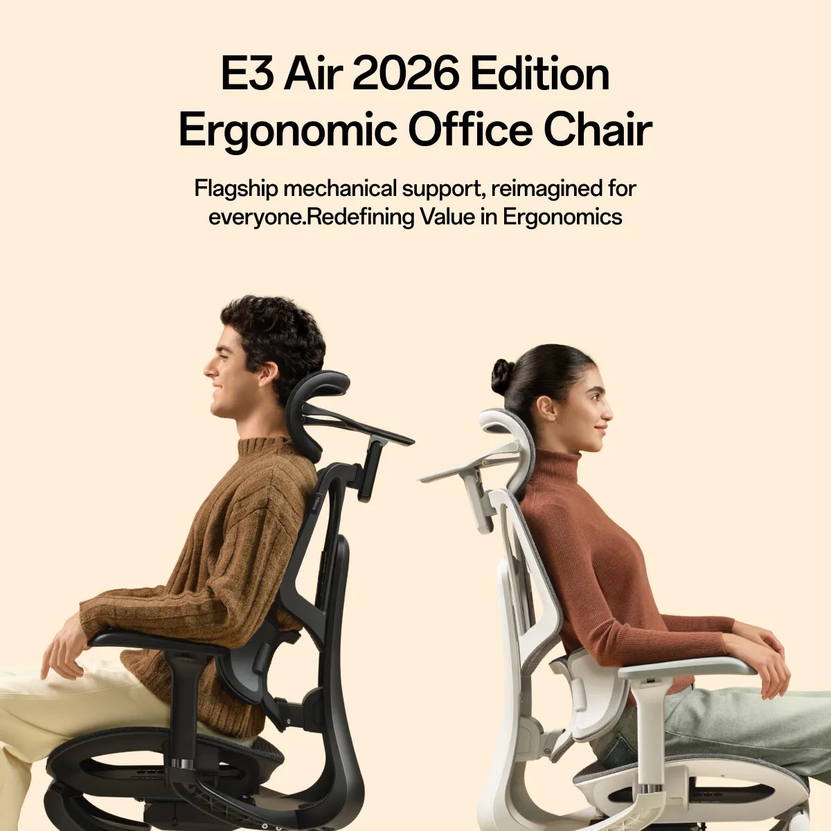 Person lounging in a modern office chair with a computer setup in the background ~scene