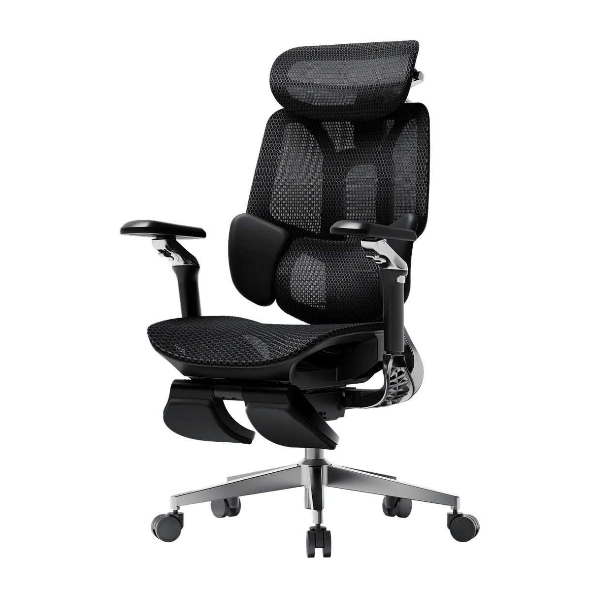 E3 PRO 2026 EDITION  ergonomic office chair with adjustable lumbar support armrest and headrest black~0-1