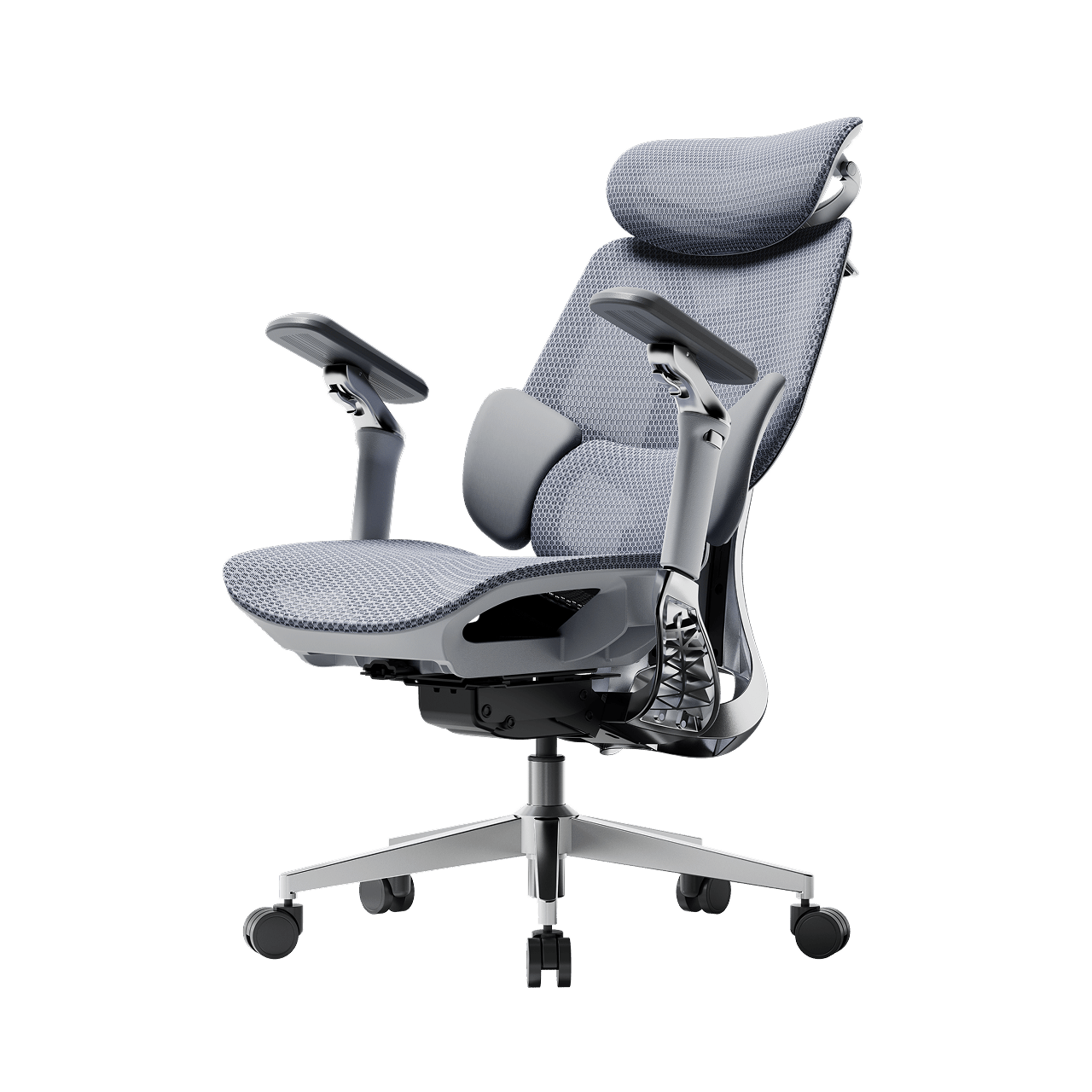 E3 PRO 2026 EDITION office chair with mesh back and seat gray~1-0