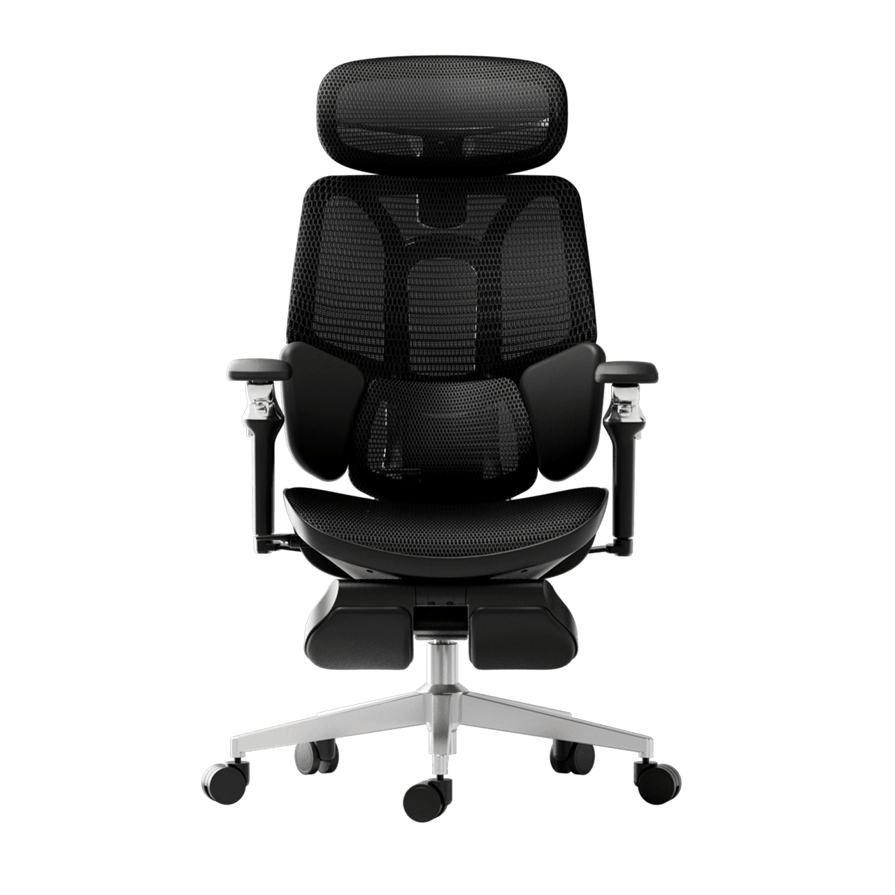Black office chair with headrest~1-1