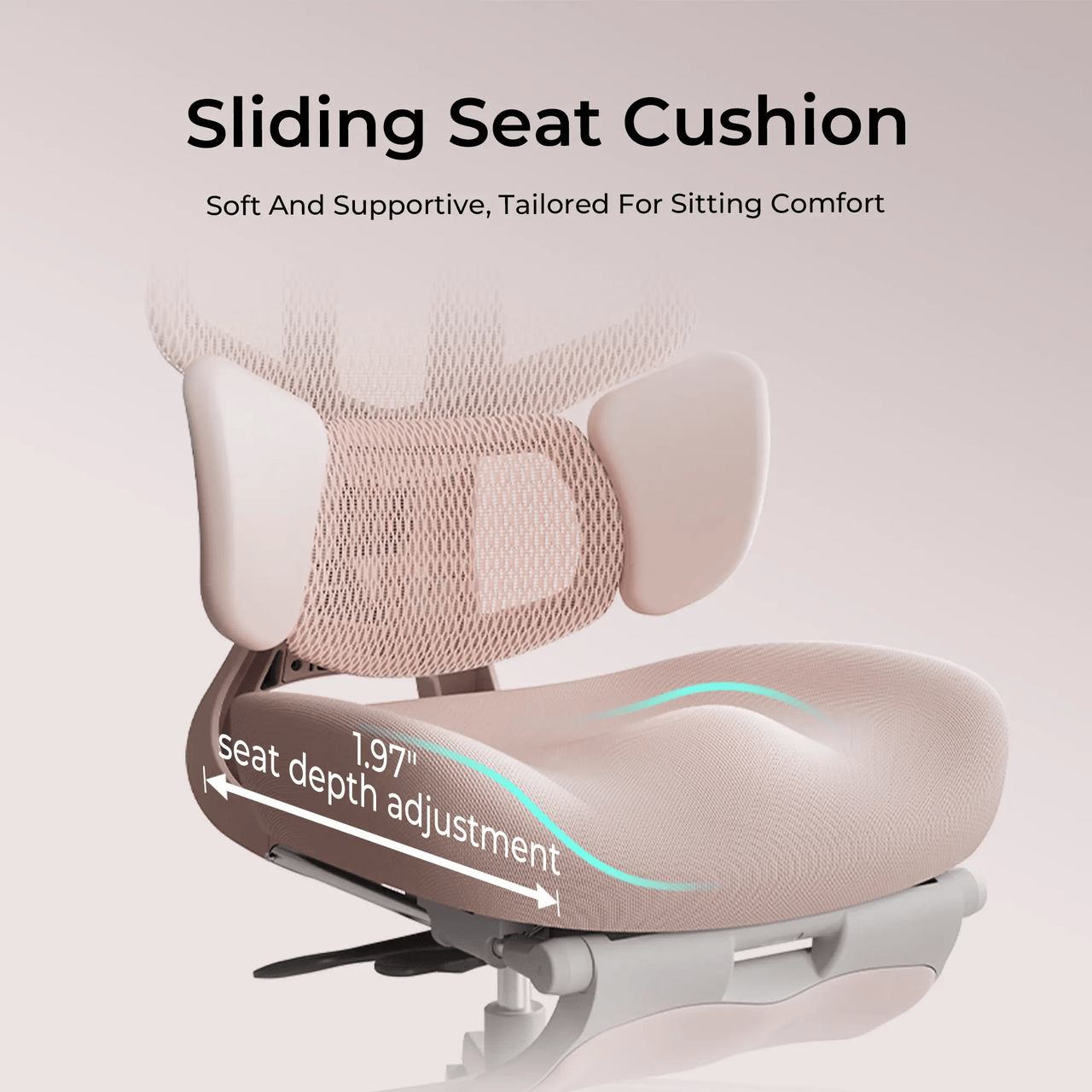 HBADA E3 Air Ergonomic Office Chair Pink~0-2-1