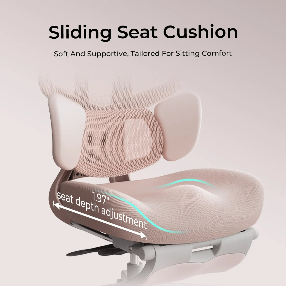 HBADA E3 Air Ergonomic Office Chair Pink~0-2-1