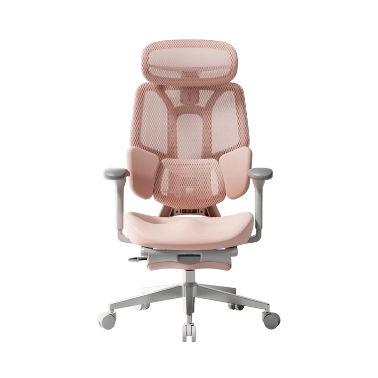 Premium ergonomic task desk chair product render with clean studio background~1-2-1