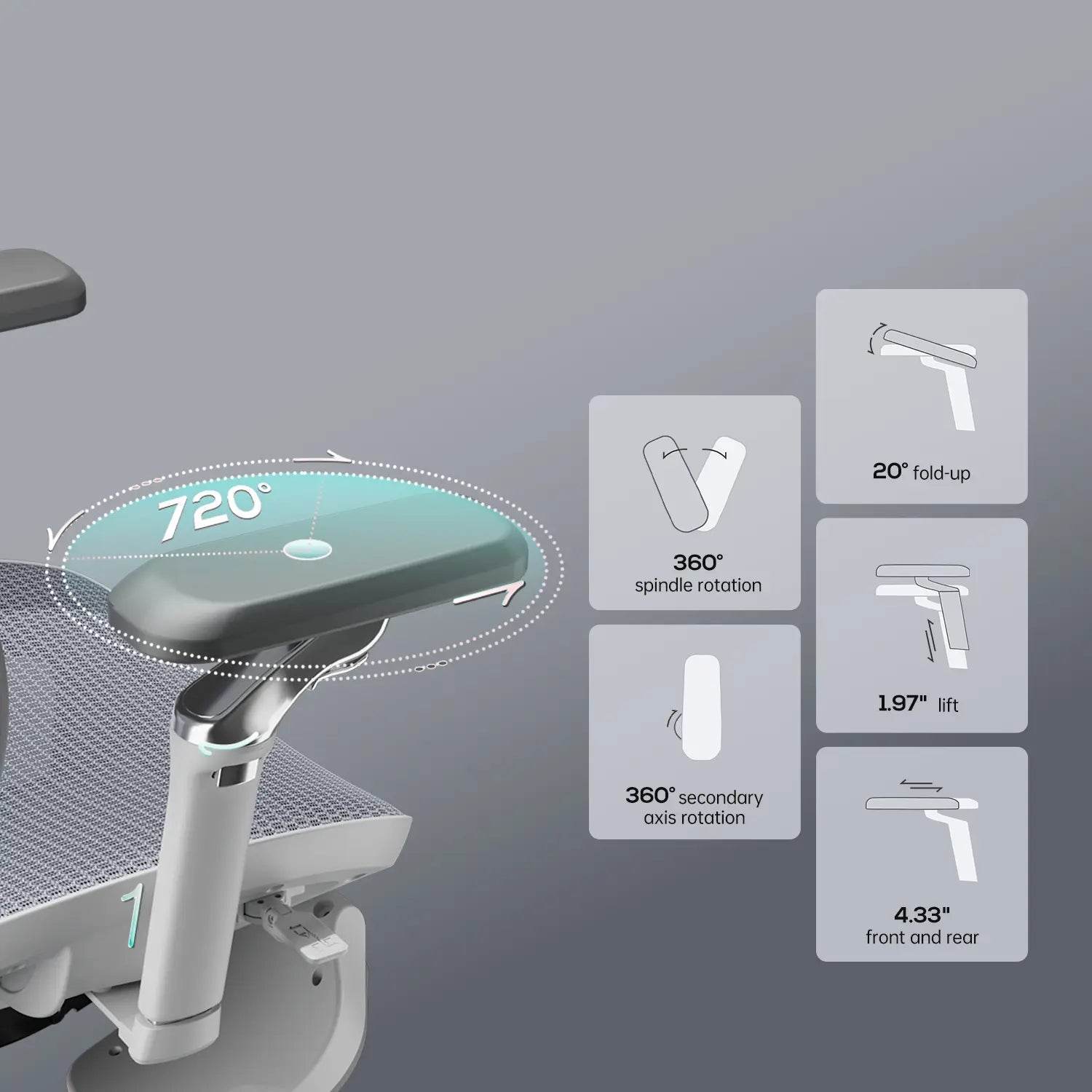 HBADA E3 Ultra Ergonomic Office Chair Futuristic~2-1-1