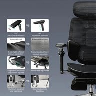 HBADA E3 Ultra Ergonomic Office Chair Futuristic~2-1-1